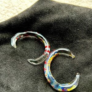 One of a kind art glass bangles